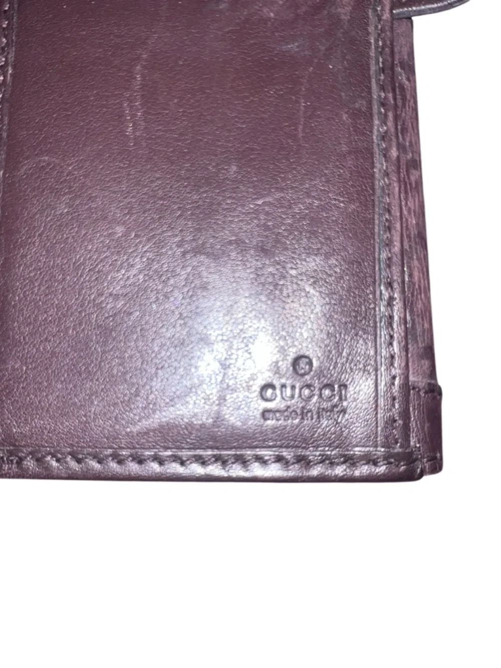 Gucci Embossed GG Leather Wallet with Gold Heart Accent - Picture 9 of 12